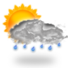 Przejściowe ulewne opady deszczu Przejściowe ulewne opady deszczu